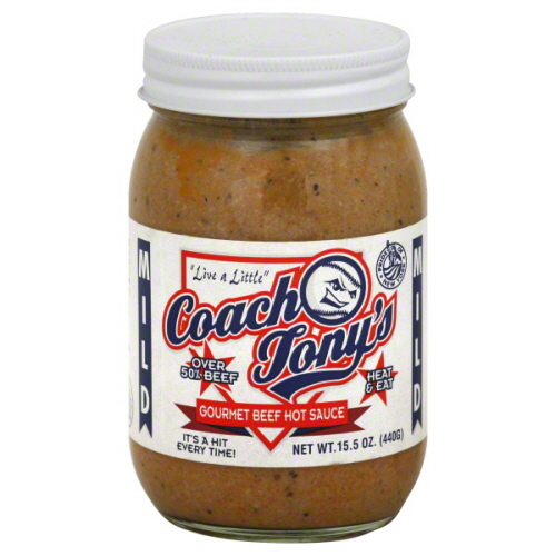 Coach Tony's Gourmet Beef Hot Sauce