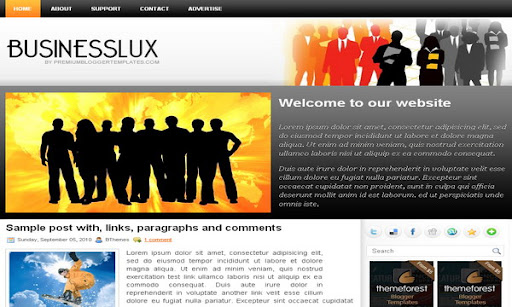 BusinessLux Blogger Template