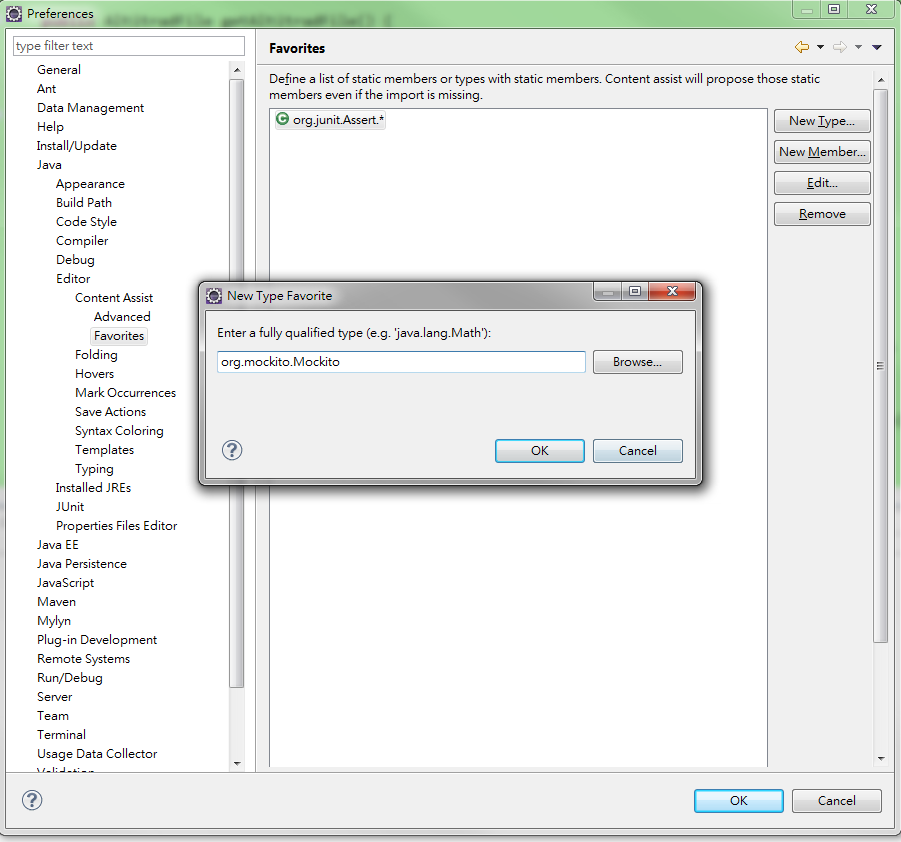 如何在Eclipse 設定 static import 阿貝好威的實驗室