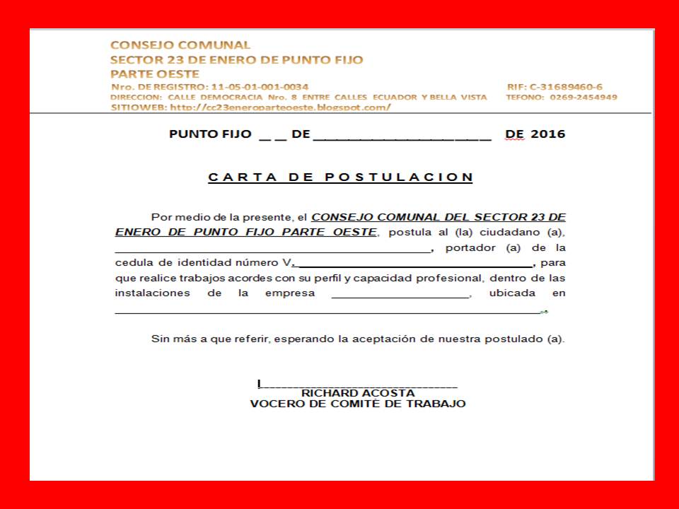 BLOG DEL CONSEJO COMUNAL DEL SECTOR 23 DE ENERO DE PUNTO FIJO PARTE