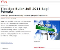 Tips SEO Terbaru Bulan Juli Tahun 2011 Bagi Pemula | Khamardos BLog