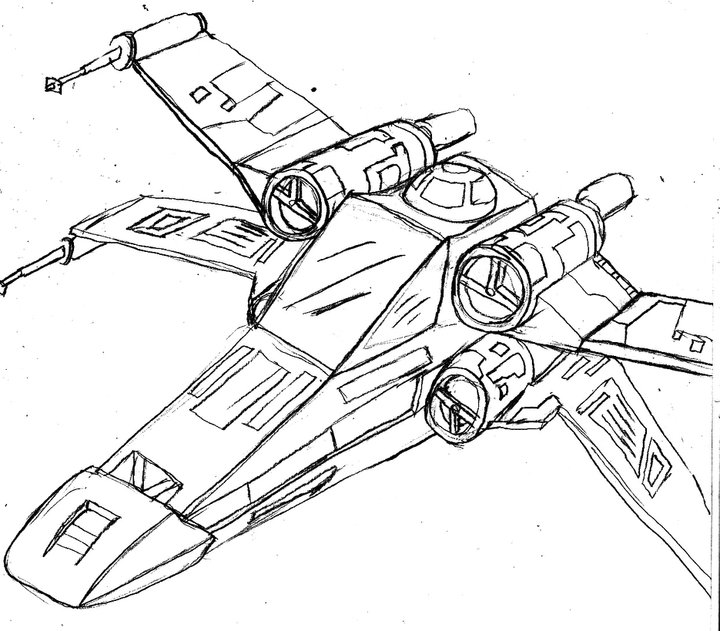 x wing starfighter coloring pages - photo #16