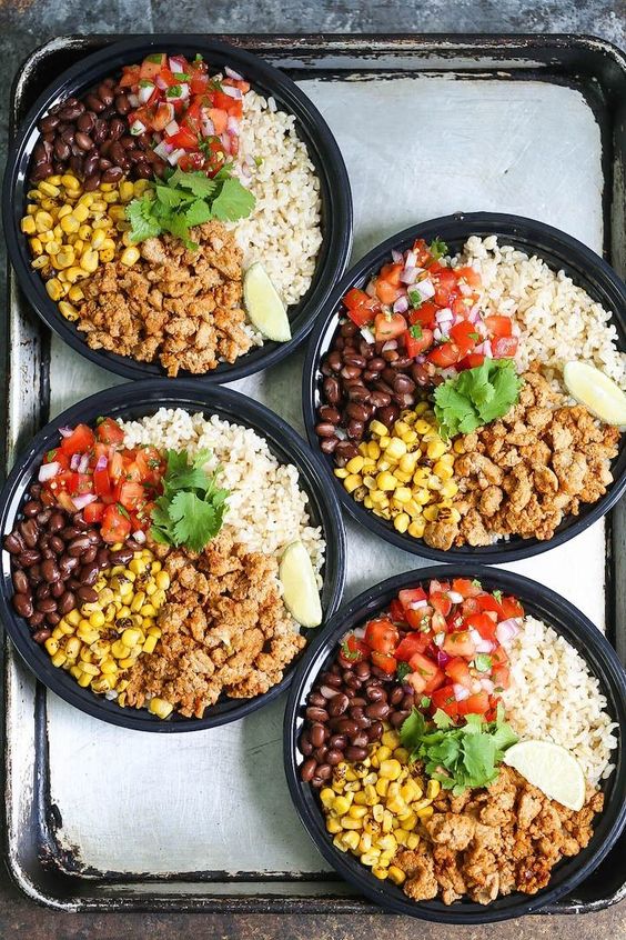 Think of this as healthier (and cheaper!) Chipotle bowls that you can have all week long. Save time and calories here!!! Simply think of this as a Chipolte bowl on-the-go. Except. You won't be clocking in a 1000-calorie dinner disaster. (Seriously, their typical order comes in at 1,070.