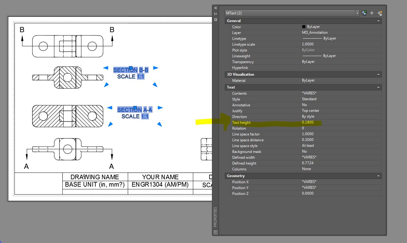 ENGR 1304: Ch4 - Sectional Views