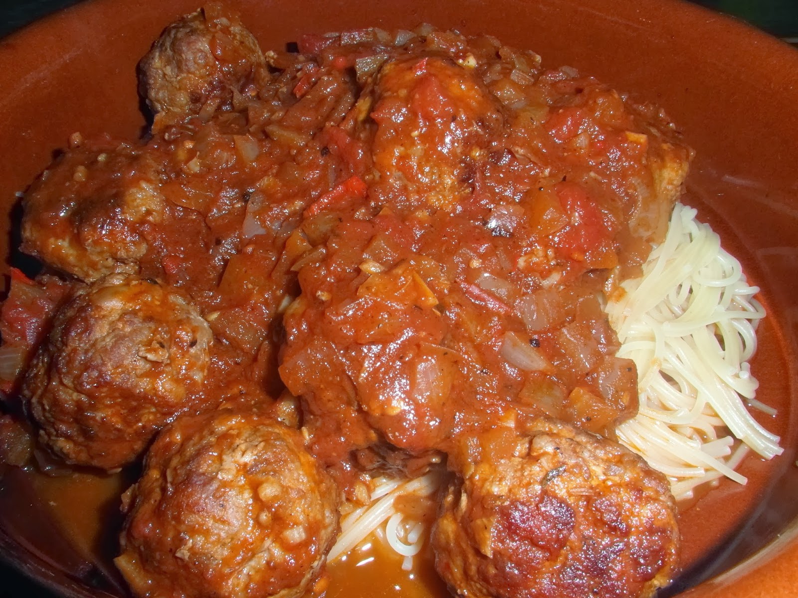 Meatball's in a Arrabiata Sauce