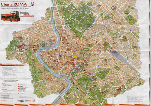 Plan touristique de Rome