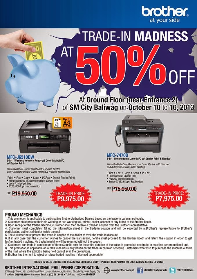 Manila Shopper Brother Printers TradeIn Madness Promo SM Baliwag Oct