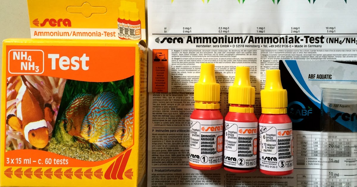 Ammonia / NH3 NH4 Test Kit Kit Amonia Testkit SERA Tes Mutu Air