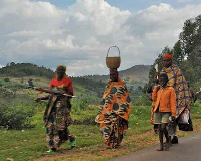 Road between Burundi Gitega and Bujumbura