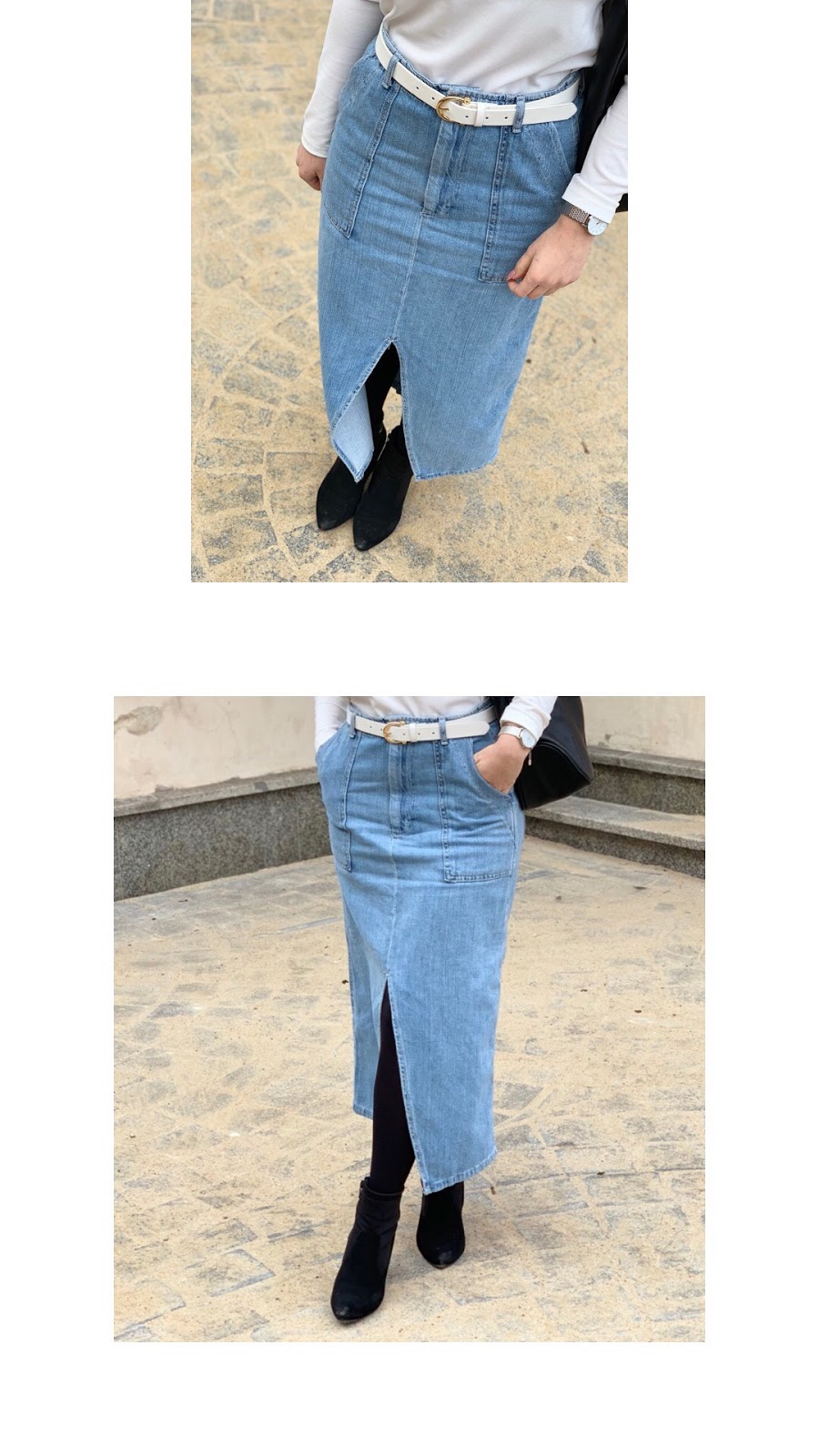 90's denim skirt | STYLIZACJA