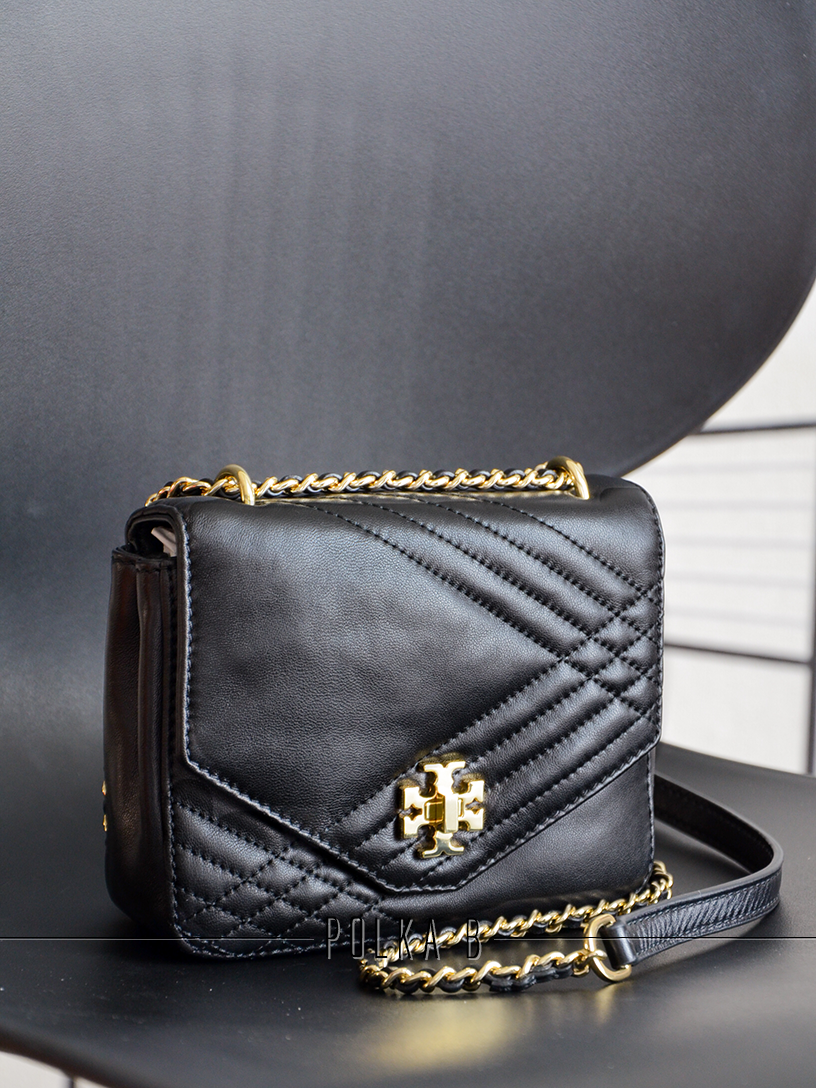Tory Burch Kira Quilted Mini Crossbody - Black | Polka B - Authentic Luxury You Can Afford