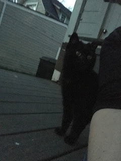 Sweetie listening to me coo at her