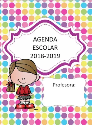 Agenda escolar 2017-2018 para imprimir