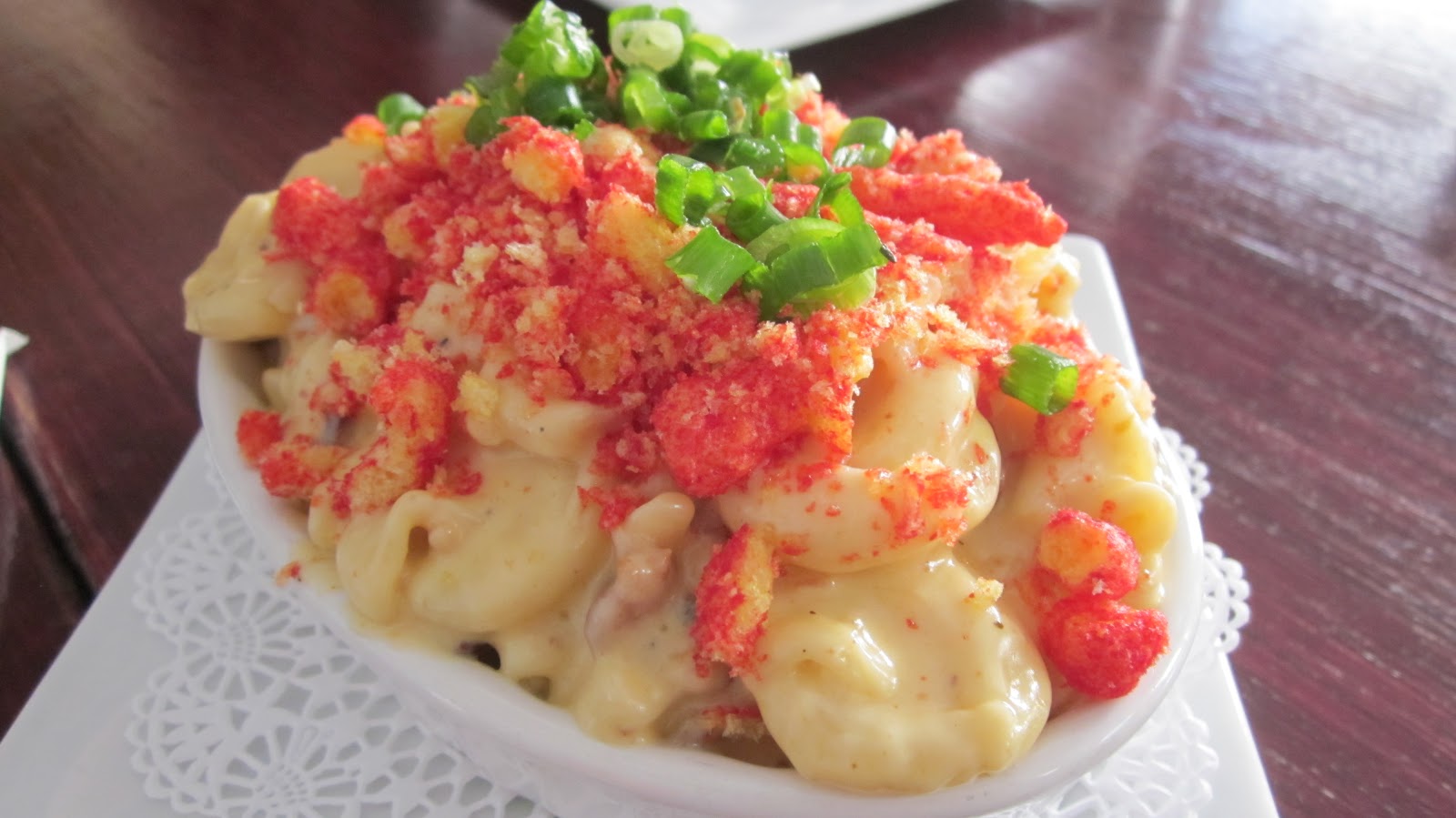 nj still eats The Attic in Long Beach Cheetos MacnCheese 'Nough Said