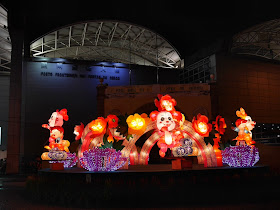 Mid-Autumn Festival lantern display at Portas do Cerco in Macau