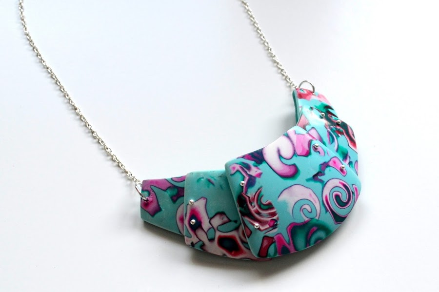 collar restos hidden magic arcilla polimérica