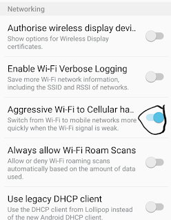 Aggressive WiFi to Cellular Handover