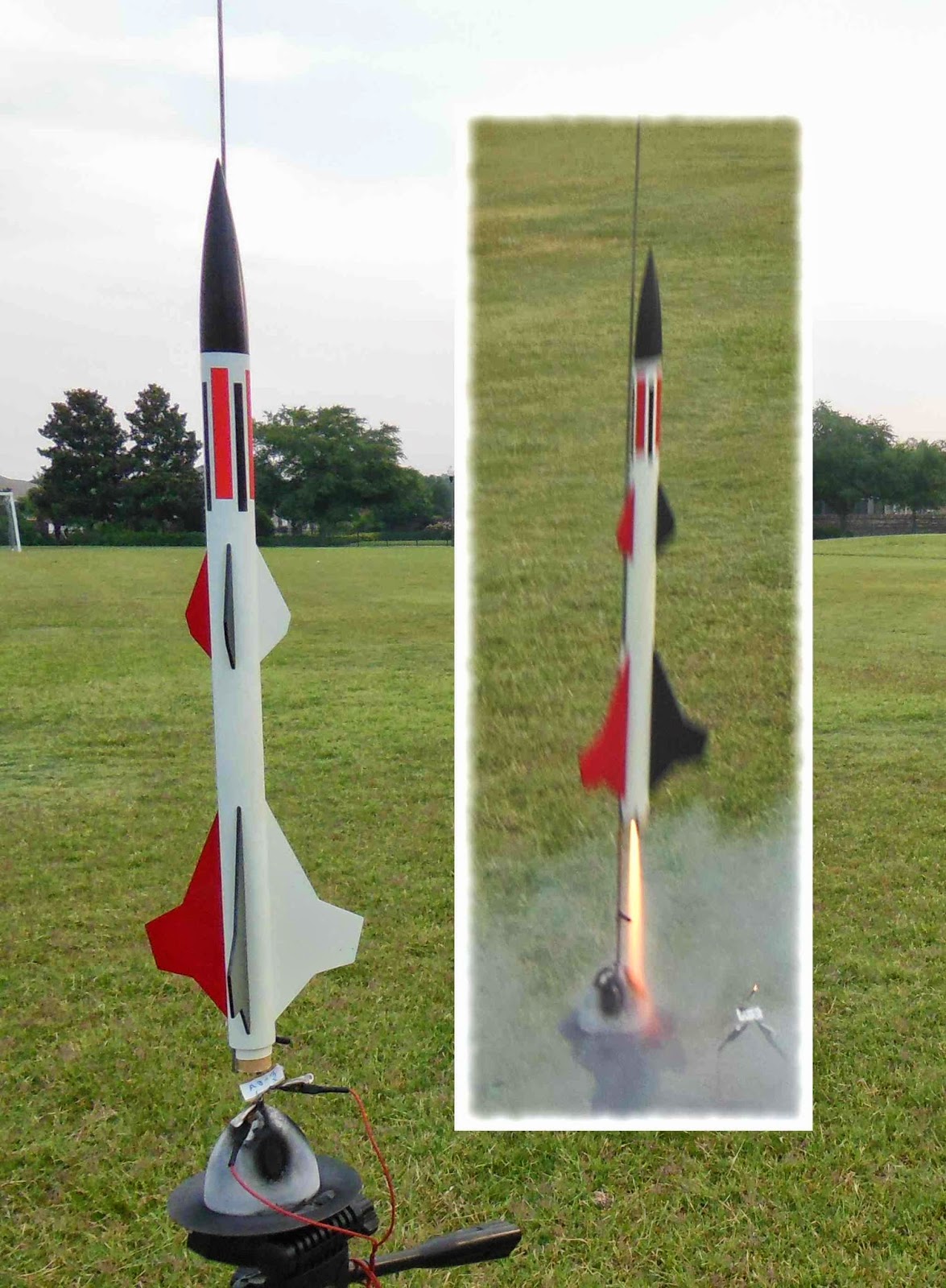Model Rocket Building Launch Schoolyard May 25 2014