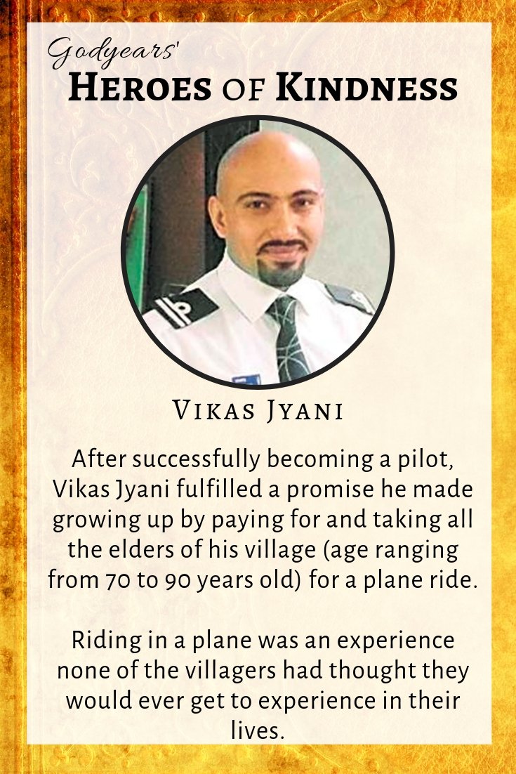 Pilot Vikas Jyani fulfilled his childhood promise and takes all his village elders on a plane ride