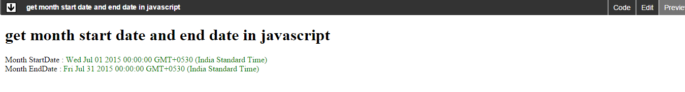 javascript setdate last day of month