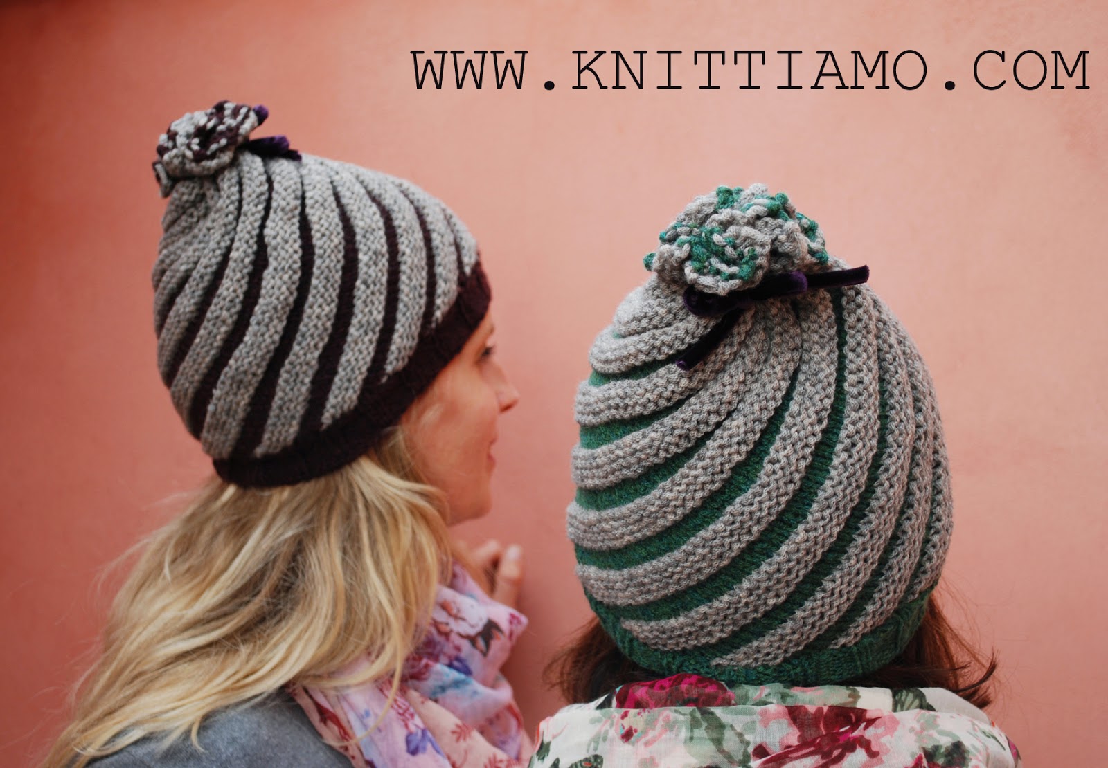 Knittiamo con Martina e Roberta Cappello a spirale ai ferri Knittiamo con Martina e Roberta Cappello a spirale ai ferri