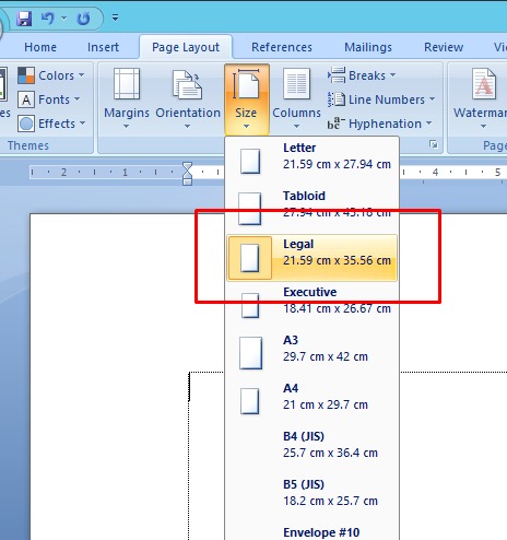Cara membuat Ukuran F4 Atau Folio Otomatis Di Microsoft 