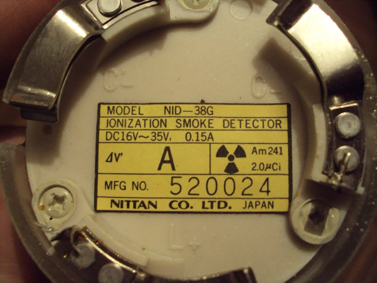Ionizing Smoke Detectors Containing Radioactive Americium 241 Are