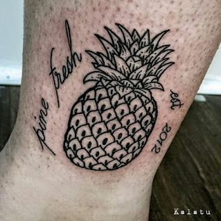 Kalatu, Woodcut tattoos, black work, black workers, black tattoos, blockprint tattoos, engraving tattoos, black ink, vegan ink, vegan ny, vegan tattoo, black workers ny, black workers submission, black tattoo art, pineapple, pineappletattoo