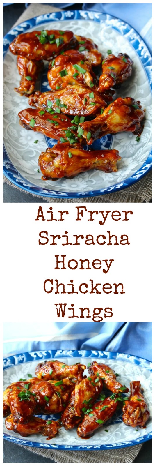 Air Fryer SrirachaHoney Chicken Wings Karen's Kitchen Stories