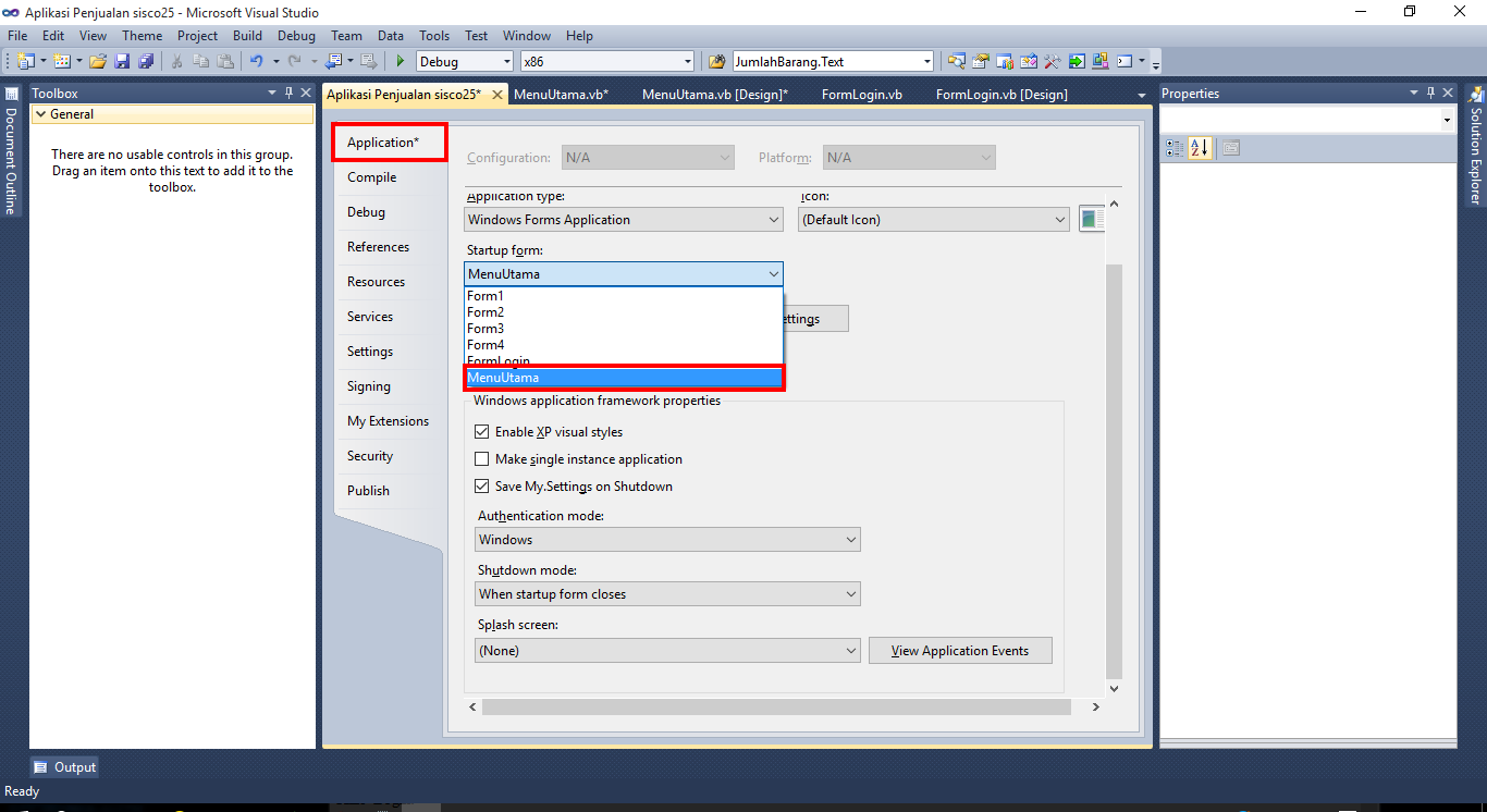 Contoh Program Visual Basic 6.0 Penjualan Barang