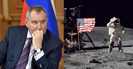 Russos vão verificar se EUA realmente estiveram na Lua, afirma chefe da Agência Espacial Russa - Capa