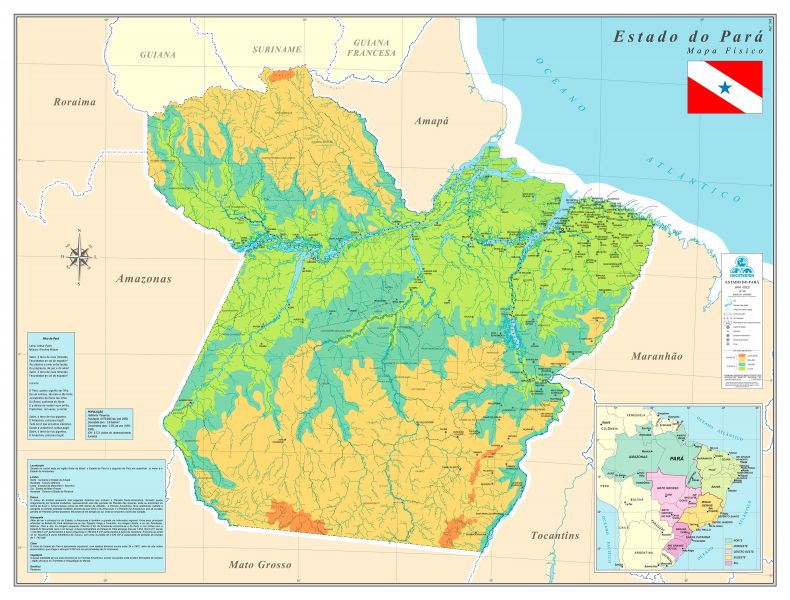 Mapas do Estado do Pará - Fox Press™