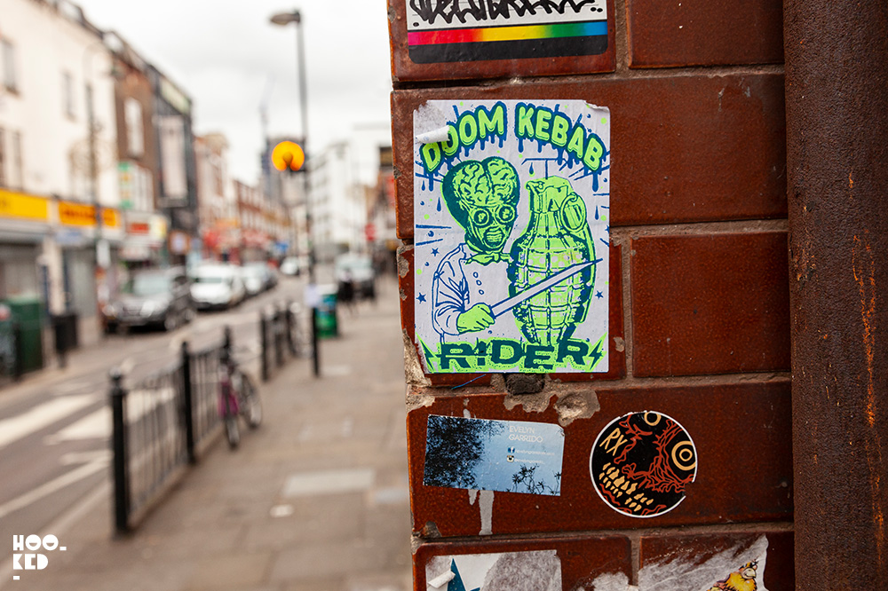 Brick Lane Street Art - Stickers featuring artist Zombiesqueege