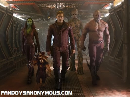Chris Pratt, Zoe Saldana, Bradley Cooper, Dave Bautista and Vin Diesel are Marvel's Guardians of the Galaxy