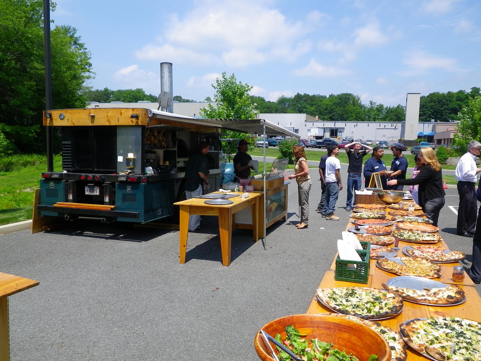 Laticrete Conversations Lunch Today.. The Big Green Pizza Truck.!