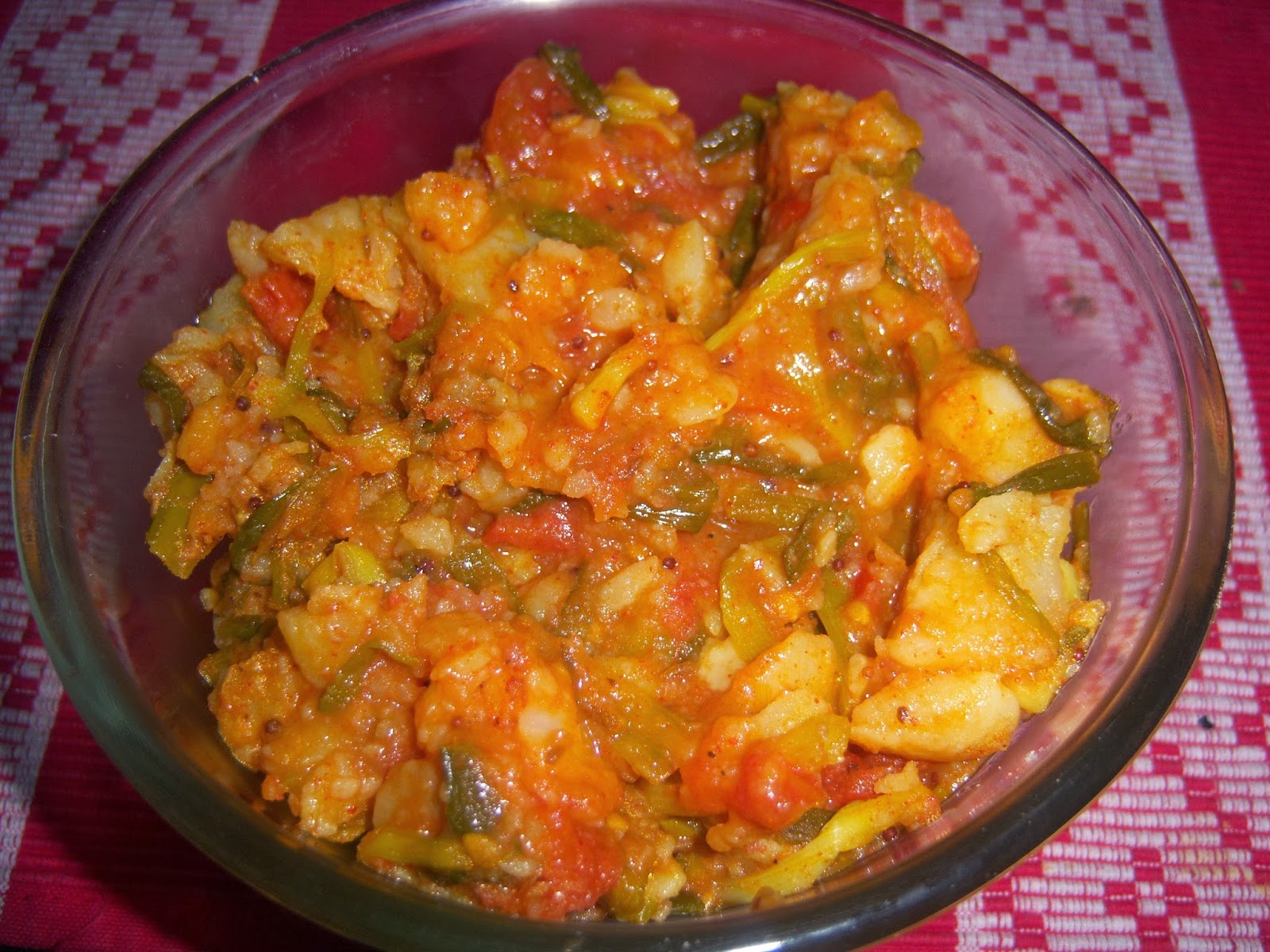 Aloo Spring Onion Curry - E.A.T. easyvegrecipes