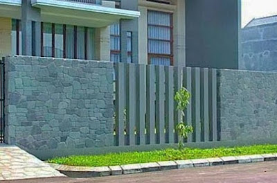 model pagar minimalis dengan batu alam terbaru model pagar minimalis dengan batu alam terbaru