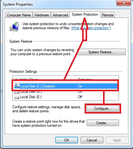 Cara menghapus system restore point tahap 3 Cara menghapus system restore point tahap 3