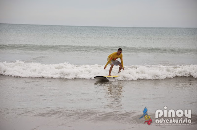 Surfing at Crystal Beach San Narciso Zambales