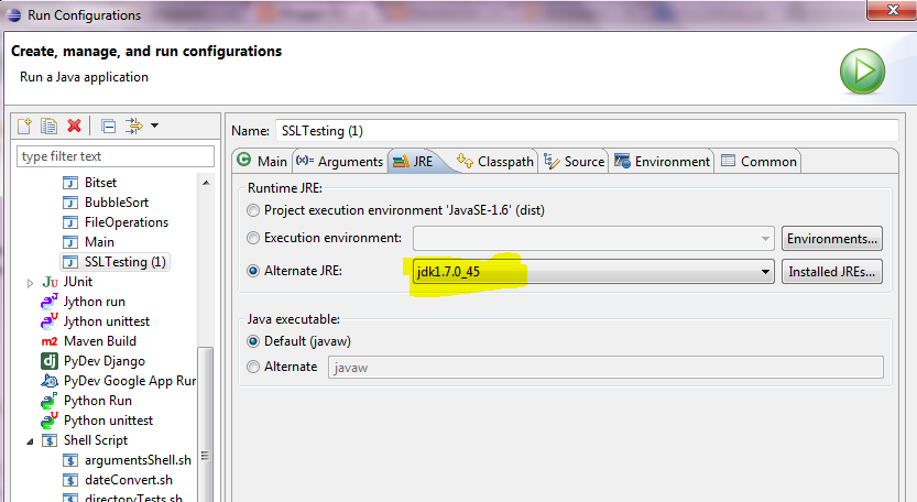 Reverse Shell: Java/JSSE Handshake SSL/TLS exceptions
