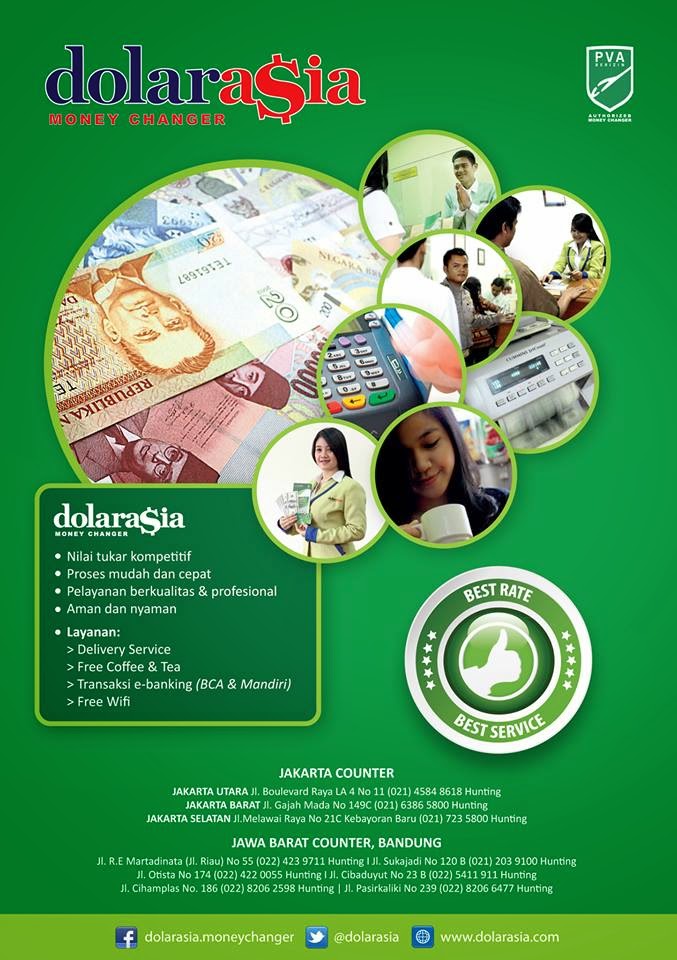 ExploreatBandung DOLAR ASIA MONEY CHANGER Dengan Layanan Dan Harga Terbaik