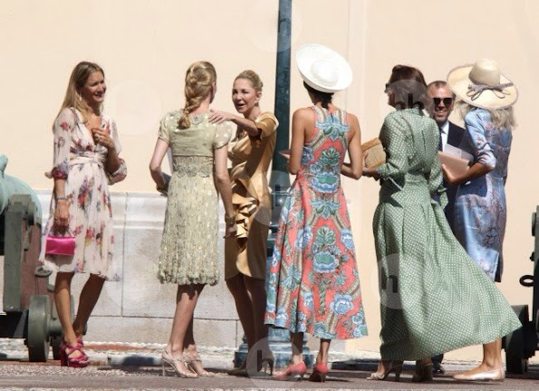 Pierre Casiraghi and Beatrice Borromeo married in a civil ceremony at the Monaco's Pink Palace in Monaco 