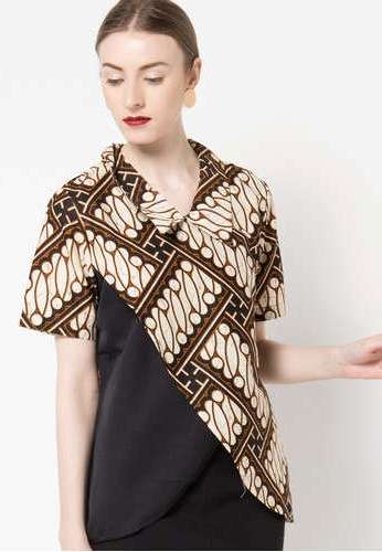 Model Baju Batik Kombinasi Kain Polos Untuk Wanita Model Baju Batik Kombinasi Kain Polos Untuk Wanita