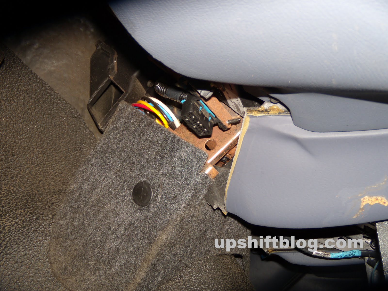 OBDII connector on 1998-2010 Crown Victoria.