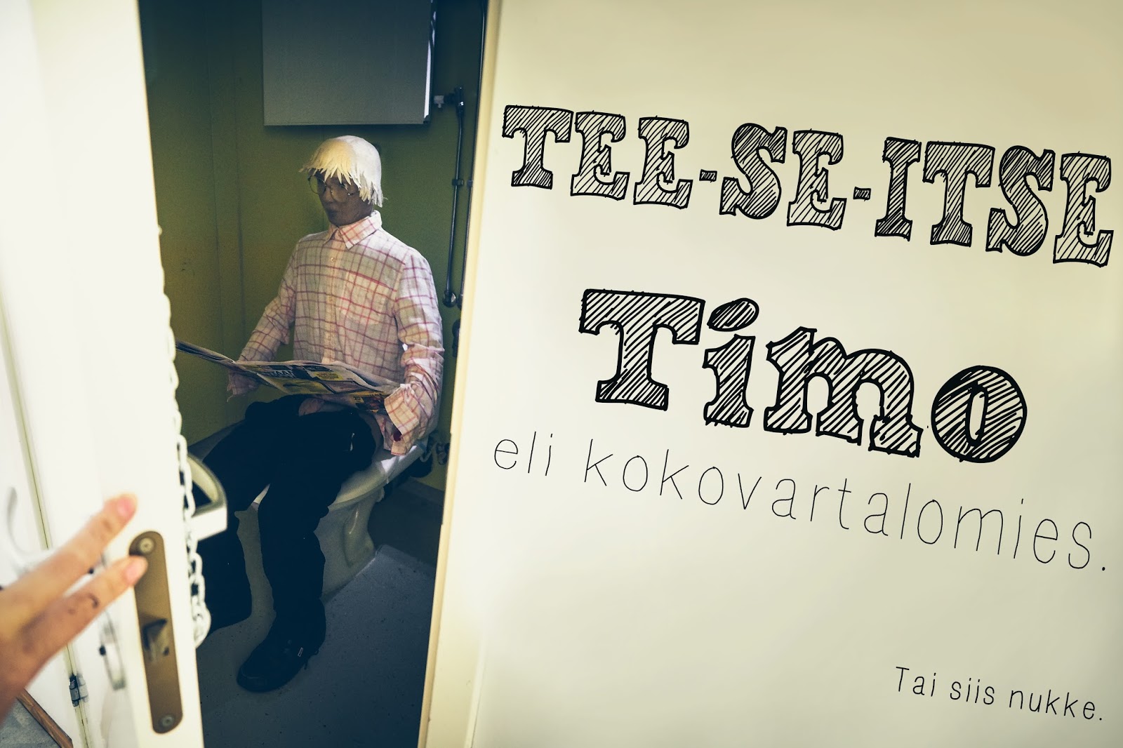 diy ihmisnukke teipistä our house lähiöfestivaali timo
