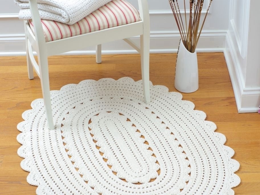 ...Handy Crafter...: Nursery Doily Rugs at Henna's Boutique