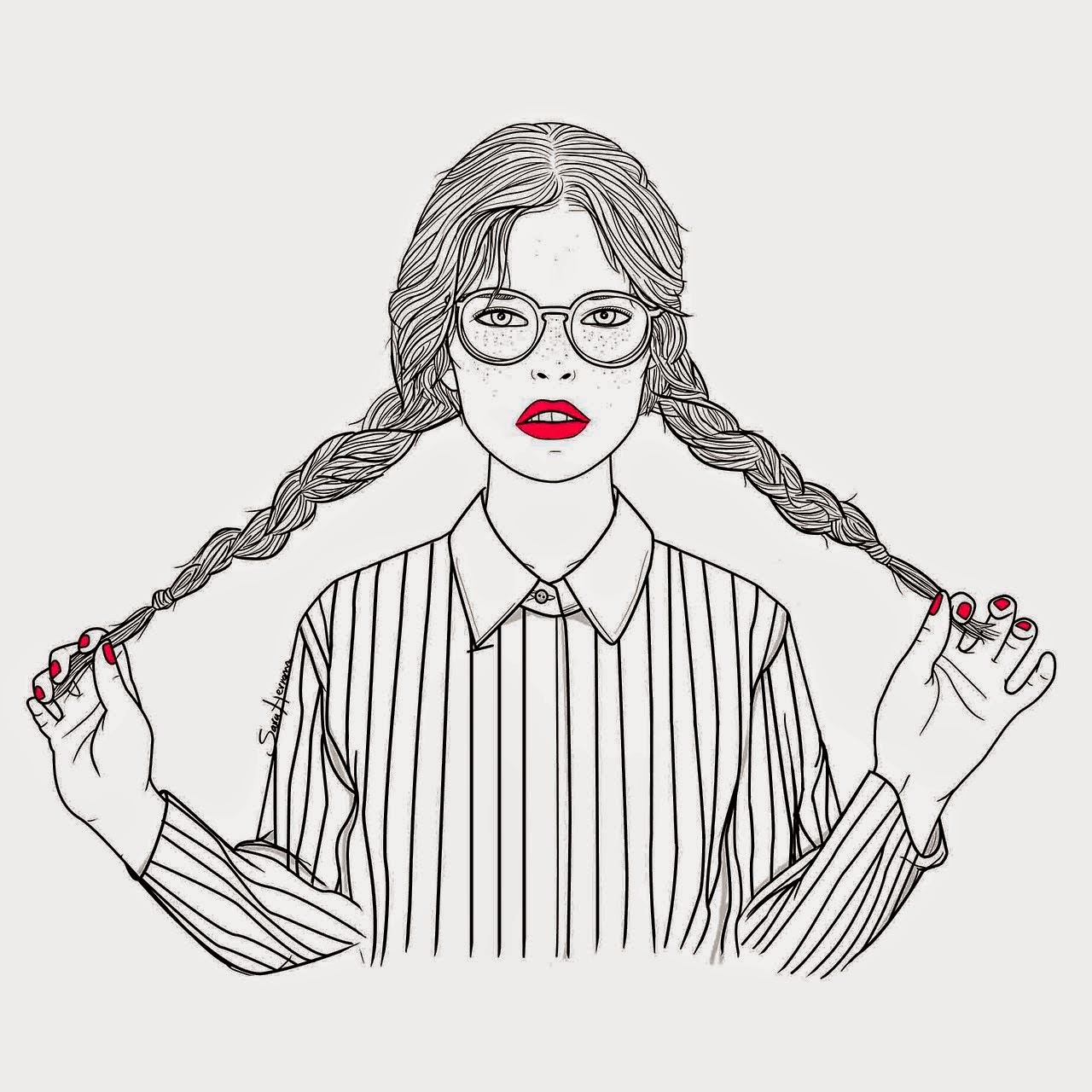 Imagenes De Ninas Tumblr Para Dibujar Faciles