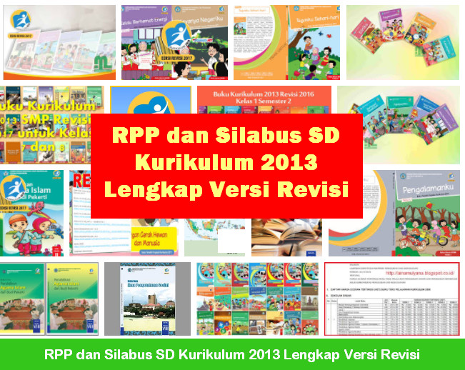 RPP dan Silabus SD Kurikulum 2013 Lengkap Versi Revisi