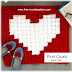 Heart Rug with Pixel Crochet / Pattern