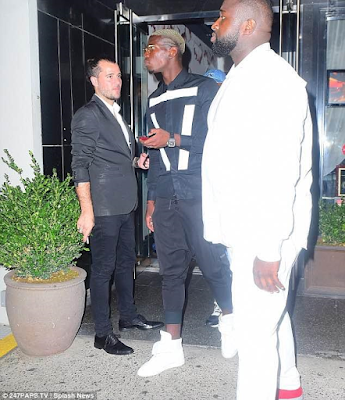 1a3 Paul Pogba parties with Drake in New York as he prepares for Man U move (photos)